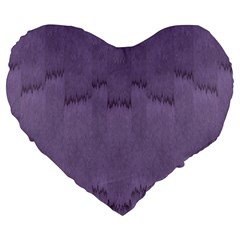 Love To One Color To Love Purple Large 19  Premium Flano Heart Shape Cushions by pepitasart