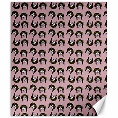 Retro Girl Daisy Chain Pattern Light Pink Canvas 20  X 24  by snowwhitegirl