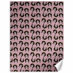 Retro Girl Daisy Chain Pattern Light Pink Canvas 36  X 48  by snowwhitegirl