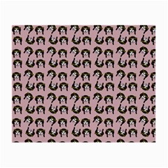 Retro Girl Daisy Chain Pattern Light Pink Small Glasses Cloth (2 Sides) by snowwhitegirl