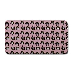 Retro Girl Daisy Chain Pattern Light Pink Medium Bar Mats by snowwhitegirl