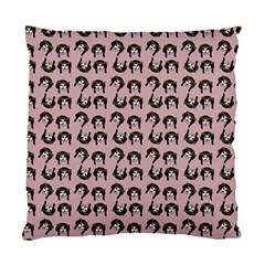 Retro Girl Daisy Chain Pattern Light Pink Standard Cushion Case (one Side) by snowwhitegirl