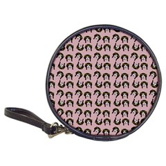 Retro Girl Daisy Chain Pattern Light Pink Classic 20-cd Wallets by snowwhitegirl