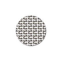 Retro Girl Daisy Chain Pattern White Golf Ball Marker (4 Pack) by snowwhitegirl