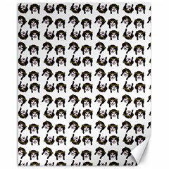 Retro Girl Daisy Chain Pattern White Canvas 16  X 20  by snowwhitegirl