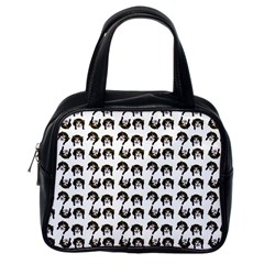 Retro Girl Daisy Chain Pattern White Classic Handbag (one Side) by snowwhitegirl