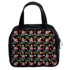 Vintage Can Floral Classic Handbag (two Sides)