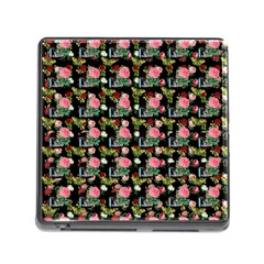 Vintage Can Floral Memory Card Reader (square 5 Slot) by snowwhitegirl