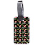 Vintage Can Floral Luggage Tag (two sides) Front