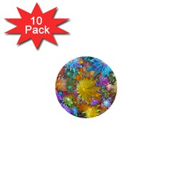 Apo Flower Power 1  Mini Buttons (10 Pack)  by WolfepawFractals