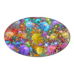 Apo Flower Power Oval Magnet by WolfepawFractals