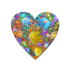 Apo Flower Power Heart Magnet by WolfepawFractals