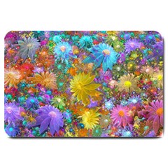 Apo Flower Power Large Doormat  by WolfepawFractals