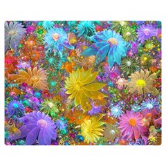 Apo Flower Power Double Sided Flano Blanket (medium)  by WolfepawFractals