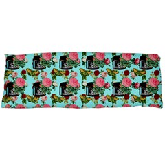 Vintage Can Floral Light Blue Body Pillow Case (Dakimakura)