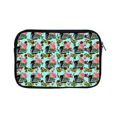 Vintage Can Floral Light Blue Apple Ipad Mini Zipper Cases by snowwhitegirl