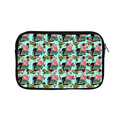 Vintage Can Floral Light Blue Apple MacBook Pro 13  Zipper Case