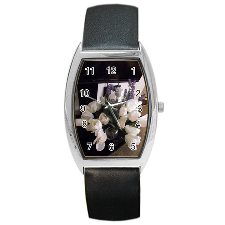 Tulips 1 1 Barrel Style Metal Watch