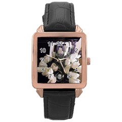 Tulips 1 1 Rose Gold Leather Watch  by bestdesignintheworld