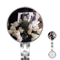 Tulips 1 1 Stainless Steel Nurses Watch by bestdesignintheworld