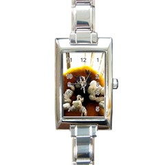 Tulips 1 2 Rectangle Italian Charm Watch by bestdesignintheworld