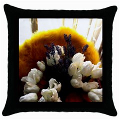 Tulips 1 2 Throw Pillow Case (black) by bestdesignintheworld