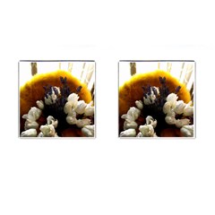 Tulips 1 2 Cufflinks (square) by bestdesignintheworld