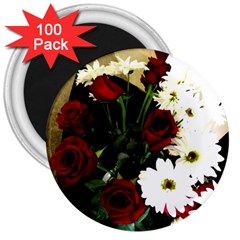 Roses 1 2 3  Magnets (100 Pack) by bestdesignintheworld