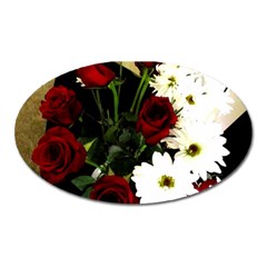 Roses 1 2 Oval Magnet by bestdesignintheworld