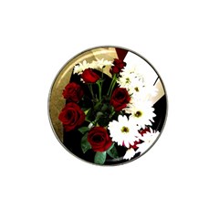 Roses 1 2 Hat Clip Ball Marker (4 Pack) by bestdesignintheworld