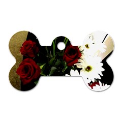 Roses 1 2 Dog Tag Bone (two Sides) by bestdesignintheworld