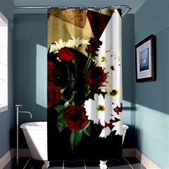 Roses 1 2 Shower Curtain 36  X 72  (stall)  by bestdesignintheworld