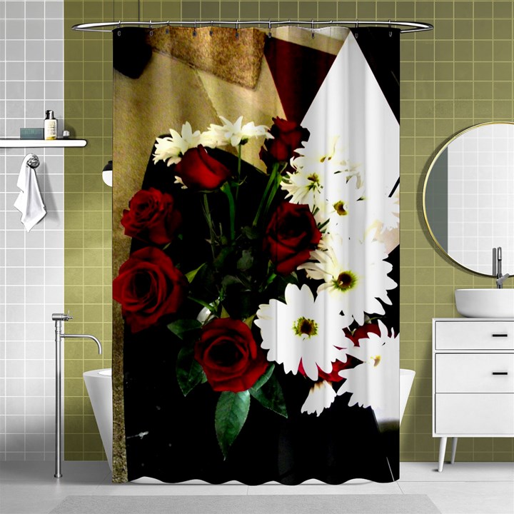 Roses 1 2 Shower Curtain 48  x 72  (Small) 