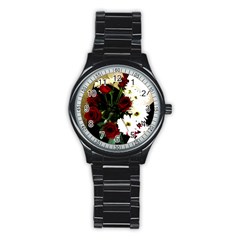 Roses 1 2 Stainless Steel Round Watch by bestdesignintheworld