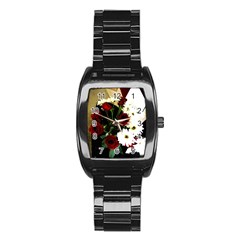 Roses 1 2 Stainless Steel Barrel Watch by bestdesignintheworld