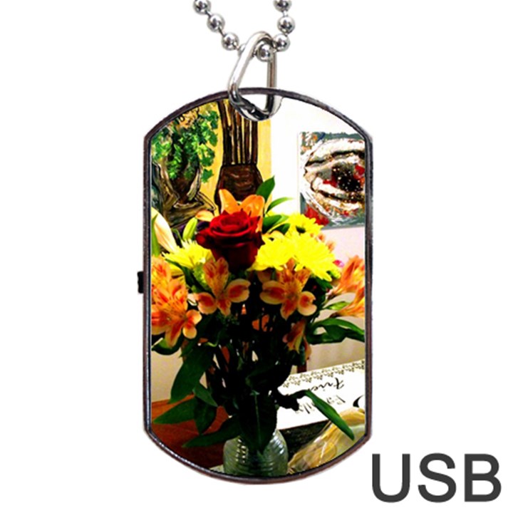 July 1 2 Dog Tag USB Flash (One Side)