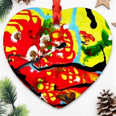 Hot 1 1 Heart Ornament (two Sides) by bestdesignintheworld