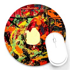 City 1 1 Round Mousepads by bestdesignintheworld