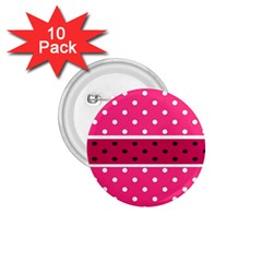 Polka Dots Two Times 2 Black 1 75  Buttons (10 Pack) by impacteesstreetwearten