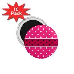 Polka Dots Two Times 2 Black 1 75  Magnets (10 Pack)  by impacteesstreetwearten