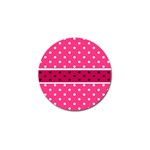 Polka Dots Two Times 2 Black Golf Ball Marker (4 pack) Front