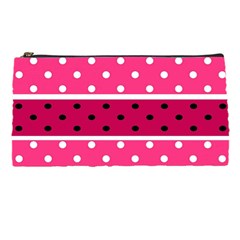 Polka Dots Two Times 2 Black Pencil Cases by impacteesstreetwearten