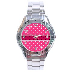 Polka Dots Two Times 2 Black Stainless Steel Analogue Watch by impacteesstreetwearten