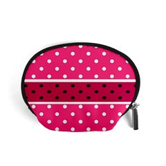 Polka Dots Two Times 2 Black Accessory Pouch (small) by impacteesstreetwearten