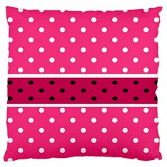 Polka Dots Two Times 2 Black Standard Flano Cushion Case (two Sides) by impacteesstreetwearten