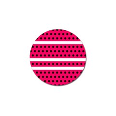 Polka Dots Two Times 3 Black Golf Ball Marker by impacteesstreetwearten