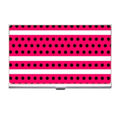 Polka Dots Two Times 3 Black Business Card Holder by impacteesstreetwearten