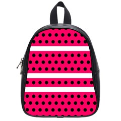 Polka Dots Two Times 3 Black School Bag (small) by impacteesstreetwearten