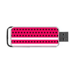 Polka Dots Two Times 3 Black Portable Usb Flash (one Side) by impacteesstreetwearten