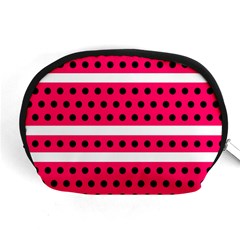 Polka Dots Two Times 3 Black Accessory Pouch (medium) by impacteesstreetwearten